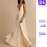 Summer Women's Temperament Fashion Simple Hollow Splicing Lace Sling Color