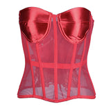 Cup Early Spring Perspective Mesh Yarn Slime Corset Lady Sexy
