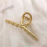 Women Elegant Gold Silver Hollow Geometric Metal Hair Claws Vintage Hair Clips Headband Hairpins Fashion Hair