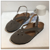 Summer And Autumn New Style Fashion Large Code Simple Big Woman Hollow Flat