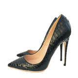 heel Stilettos Black Apricot Printed Toe Women Shoes High Heel 10cm 8cm Party Shoes for Women Pumps YG022