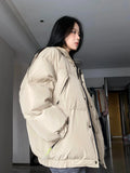 Color Basic Warm Down Jackets Women Winter High Neck 2023 Thickened Comfortable High Quality Coat Windproof