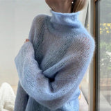 2025 New Small High-Necked Bat Short-Sleeved Chiffon