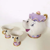 Cartoon Beauty And The Beast Teapot Mug Mrs Potts Chip Tea Pot Cup One Set Lovely Christmas Gift Fast