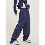 S-4Xl Striped Sweatpants Women Y2K Oversized Wide Leg Cargo Pants Streetwear Harajuku Baggy Casual Joggers Sports