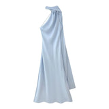 Explosive Women's Temperament Lightly Exposed Back Ribbon Hanging Neck