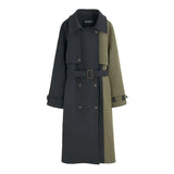 American Top Quality Autumn spring Trench Coat women Long Coat Simple Chic Classic Female Windbreaker