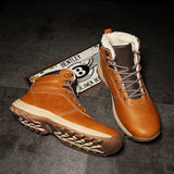 And Winter Rubber Warm Men Sgs Round Head Brown Flat And Retro