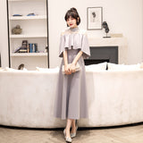 Evening Dress Woman 2025 New Winter Banquet Elegant Temperament Famous Slim Dress Mid-Long Evening