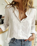 White Yellow Shirts Button Lapel Cardigan Top Lady Loose Long Sleeve Oversized Shirt Womens Blouses Casual Tunic