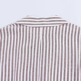 New Linen-Blend Wide-Sleeved Loose Shirt