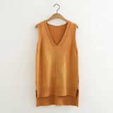 Spring Summer O Neck Women Sweater Vest Sleeveless Knit Female Cotton Soft Elastic Solid Colore