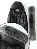 Women natural fox fur White duck down Coat doudoune femme PU Leather Coat Lady Long winter coat §á§å§ç§à§ӧڧÜ §ا֧ߧã§ܧڧÛ