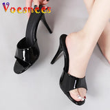 Women's Sandals slippers 2022 Summer New Style Fashion Thick-soled Solid Color Red Outdoor Slippers High Heels 9cm Pumps