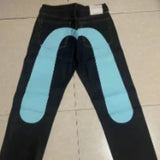 American High Street Fashion Big M Print Jeans Women Y2K Harajuku Casual Straight Baggy Jeans Punk Rock High Waisted