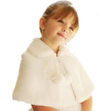 Child Wedding Fur Wrap Winter Warm Children Prom Party Coat Little Kids