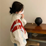 Vintage Patchwork Collar Neck JacketOutfit