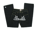 Y2K Jeans Men Hip Hop Gothic Street New Rock Clothing Jeans Women Pants Harajuku Casual Black Denim Trousers