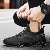 Men's Shoes Junior Outdoor Running Shoes Low Casual Shoes Fly Weave Fish Scale Net Cloth Breathable