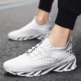 Men's Shoes Junior Outdoor Running Shoes Low Casual Shoes Fly Weave Fish Scale Net Cloth Breathable