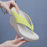 Cm Bohemian Beach Sandals Thick Soles Heel Clipper Waterproof Table Word Toe