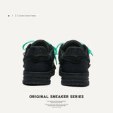 Shoes Destruction Series Black Samurai National Trendy Street Shoes Mint Manbo Bread Shoes Men And Women's Low-Top