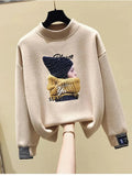 Winter Two Pieces Sets For Women Long Sleeve Pullover Sweatshirts And High Waist Knitting Skirts Sets Womens Outfits
