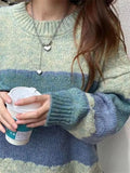 Color Block Striped Sweater- Outfit