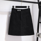 winter Warm 2 Pieces Sets Womens Outfits Korean Woolen Knitted Plaid Turtleneck Sweater And Black Skirts Suits Ropa
