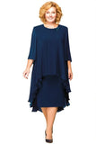 NEW Elegant Summer Women's Fashion Plus Size O-neck Chiffon Flowy High Dress Elegant Ruffles Solid Pleated Dress Plus