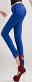waist jeans for women 2022 winter autumn jeans woman skinny slim OL office denim pencil pants female jeans femme
