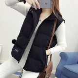 Autumn Korean Fashion Thicken Waistcoat Women Sleeveless Patchwork Female Jacket Mujer Tanks Street Wear Coats New