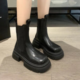 Martin Boots Women Spring And Autumn Single Boots 2025 New Big Head Thick Bottom Cigarette Pipe In Boots