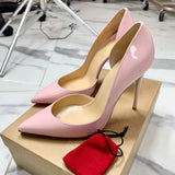 Women Sexy D'Orsay 12cm High Heels Pointed Toe Elegant Ladies Party Shoes 10cm Thin Stiletto Pumps Customized Accept