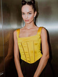 Square Collar Tunic Camisole Women Sexy Solid Sleeveless Bodycon Female Crop Top Slim Spring Backless Satin Tank