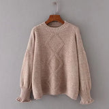 New Arrival Female Solid Pullovers Spring Autumn Winter Pullover Women Basic Knitted O Neck Sweater Warm Long