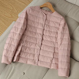 New Winter Women Ultra Light White Duck Down Jacket Short Coats Plus Size S-3xl Warm Female Down Jacket