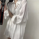 Casual Black Blouse Women Long Sleeve Oversized Korean Style White Sihrts Female Basic Harajuku Streetwear