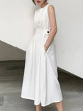 Summer Women Slim Comfortable Fashion Tide Designer Runway Chic Casual White