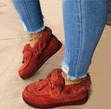 Women Winter Boots Warm Plush Velvet Ankle Snow Boots Lace Up Soft Winter Sneakers Comfortable Cotton Shoes for