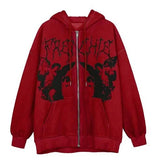 Anime Harajuku Hoodie Women Kpop Y2k Clothes Oversized Sweatshirt Genshin Impact Sweater Zip Up Man Demon Slayer