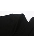 Women Black T Shirts 90s Girls Short Sleeve Sexy Hollow Out Crop Top Aesthetic Casual Vintage Tee Top Summer Streetwear
