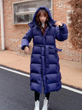 Degree Thick Warm Long Women Winter Coat Hooded Windproof Down Jackets White Duck Down Jacket Filling Fluffy Puffer