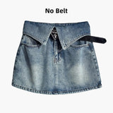 Blue Jean Skirt For Women Sexy 2023 Summer Korean Fashion Female Mini Black Short Denim Skirt High Quality Casual