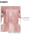 Spring Autumn Short Stylish Chic Pink Shiny Reflective Patent Pu Leather Jacket Women with Detachable Long Sleeves
