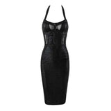 Bandages Dress 2021 New Women Sexy Sleeveless Halter Clothes Club Party Evening