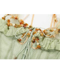 Women's Green Crop Top Chain Halter Neck Vest Y2k Tank Tops Summer Vintage Fashion Sleeveless Off Shoulder Sexy Casual