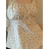Solid Color Lace Trim Square-Neck TeeOutfit
