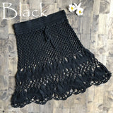 Queens Summer Fashion Hand Weaving Women Solid Sexy Hollow Out Beach Belt Bohemian Mini Skirts Ladies Boho