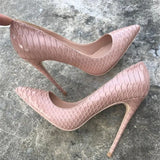 heel Stilettos Black Apricot Printed Toe Women Shoes High Heel 10cm 8cm Party Shoes for Women Pumps YG022